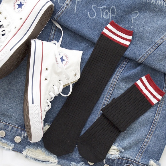 6 Pairs Cotton Sprout Women Mid Calf Socks - Picture 3 of 8